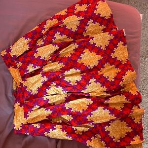 African Print mini flare skirt